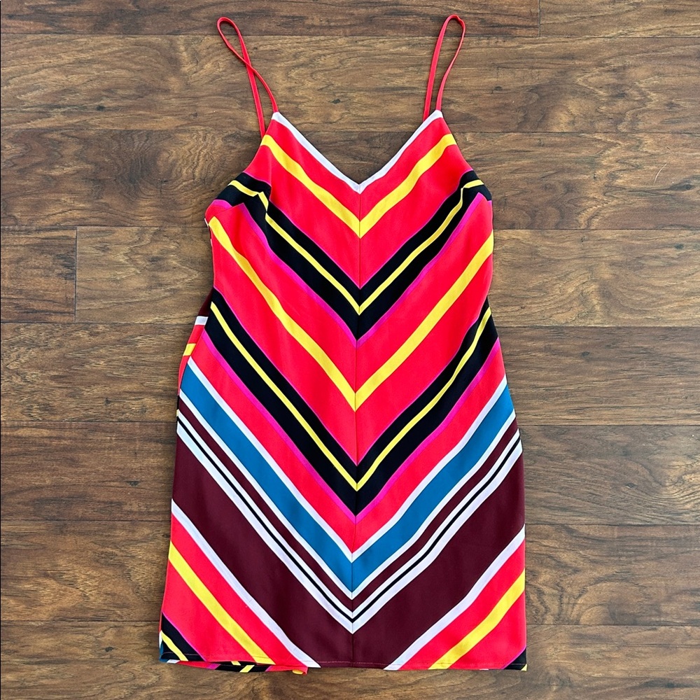 Express Multicolor Striped Mini Dress
